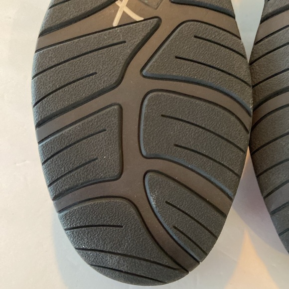 L.L. Bean Black Leather Work Oxfords No Skid Sole Tie Up Laces. Size 14W - Picture 10 of 13